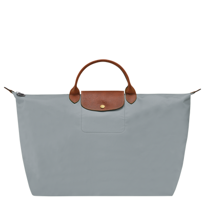 Le Pliage Original L 旅行包 , 浅灰色 - 再生帆布